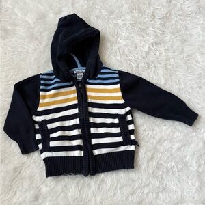 Vintage Kitestrings by Hartstrings Navy Striped Toddler Hoodie